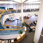 The library at Borough of Manhattan Community College, one of the schools MacKenzie Scott donated her wealth to. (Credit: BMCC)