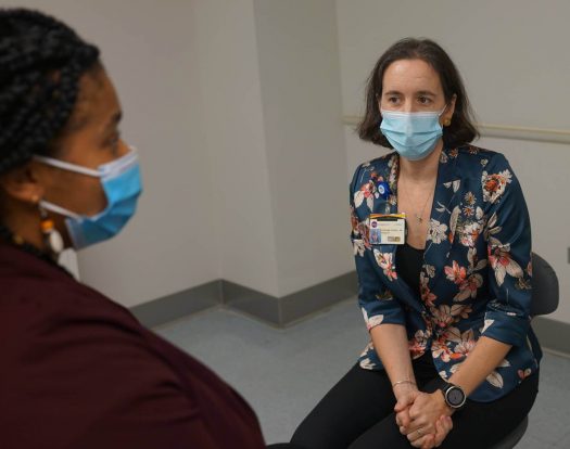 Stephanie Sterling, MD, MPH, co-leads the NYU Langone Vaccine Center's vaccine research clinic based at NYU Langone Hospital–Brooklyn. The research facility enrolls participants in vaccine clinical trials, including vaccines used to protect against Covid-19. (Credit: NYU Langone Health)