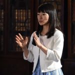 Marie Kondo is notorious for her "KonMari" method, which starts with committing to tidying up and ends with asking yourself what sparks joy. [Credit: Diarmuid Greene // Wikimedia Commons]