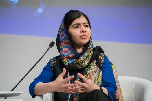 Malala Yousafzai's nonprofit, the Malala Fund, has been raising money for Afghan girls' education since 2017. [Credit: World Economic Forum // Flickr]