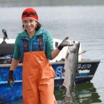 Amy Cordalis, who has served as the Yurok Tribe's general counsel, understands how important fishing is to her people and today is fighting to restore the health of the Klamath River, which has been hurt by climate change and environmental damage. (Credit: Matt Mais of the Yurok Tribe)