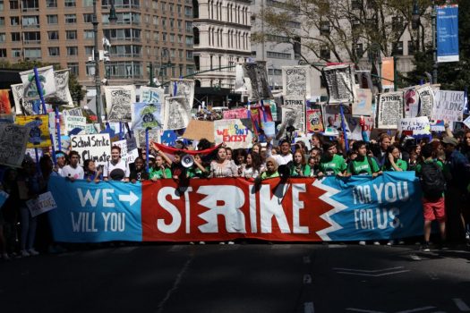 Young people, like those members of Future Coalition, dominate climate protests and strikes. Credit: David Moriya, provided by Katie Eder]