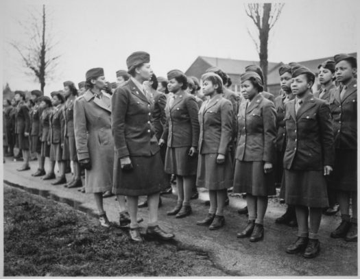 Adams' leadership of the 688th regiment garnered her and her troops global acclaim. (Credit: NARA/Flickr)