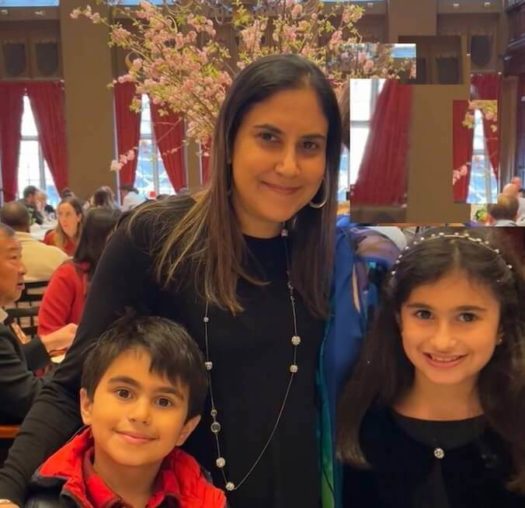 Shaan Kandawalla and her two children, son Zane and daughter Riah. (Credit: Courtesy of Shaan Kandawalla.)